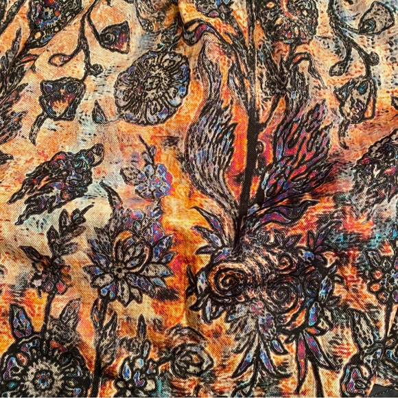 Peruvian Connection Hilldale Pleated Full Layered Skirt Size 4 - Picture 2 of 6